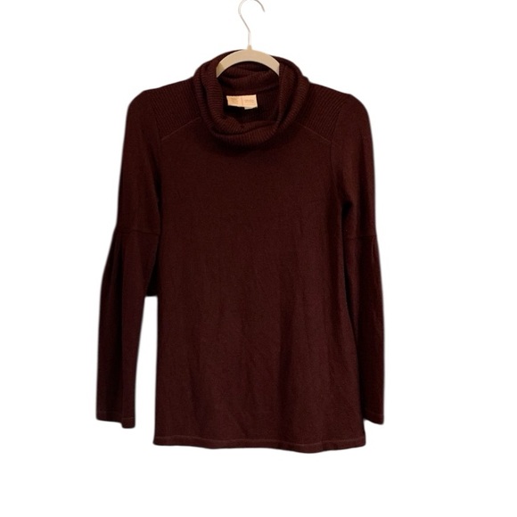 Anthropologie Saturday Sunday Rachel Sweater Turtleneck Pullover Size XS Plum - Picture 4 of 4